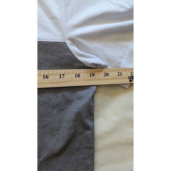 TravisMathew Men's The Rudds 2.0 Polo Shirt White/Gray Medium - Picture 4 of 6